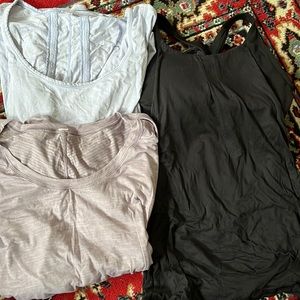 Bundle of 3x lululemon tops